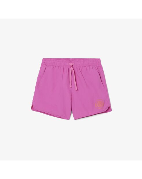 Bañador corto con el emblema de Malva/Granadina