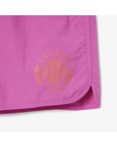 Bañador corto con el emblema de Malva/Granadina