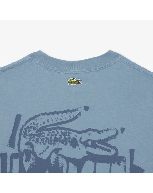 T-Shirt aus Baumwolljersey mit Limetten-/Falcon-Grafik