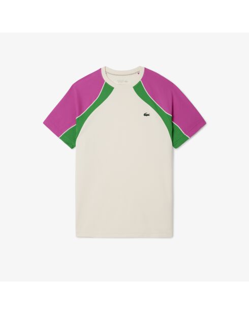 Lappland/Malva-Calathea Ultratrockenes Tennis-T-Shirt im Farbblock-Design