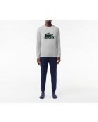 Ensemble de pyjama manches longues marine/argent chine-swing