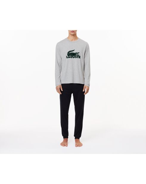 Ensemble de pyjama manches longues marine/argent chine-swing