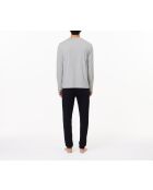 Ensemble de pyjama manches longues marine/argent chine-swing