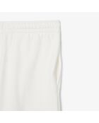 Katoenen fleeceshort met print van meel/kalksteen