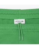 Katoenen fleeceshort met Calathea-merkrand