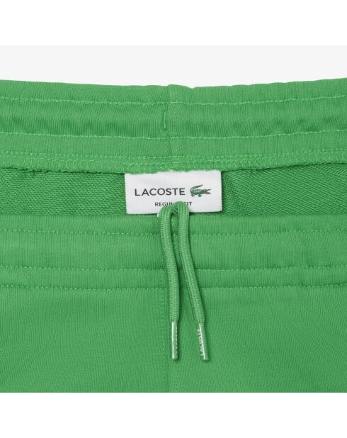 Katoenen fleeceshort met Calathea-merkrand