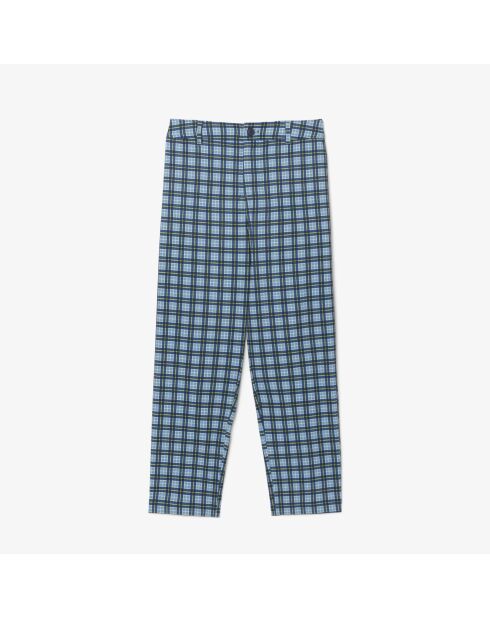 Ultradroge limoen/marineblauwe golfbroek