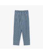 Ultradroge limoen/marineblauwe golfbroek