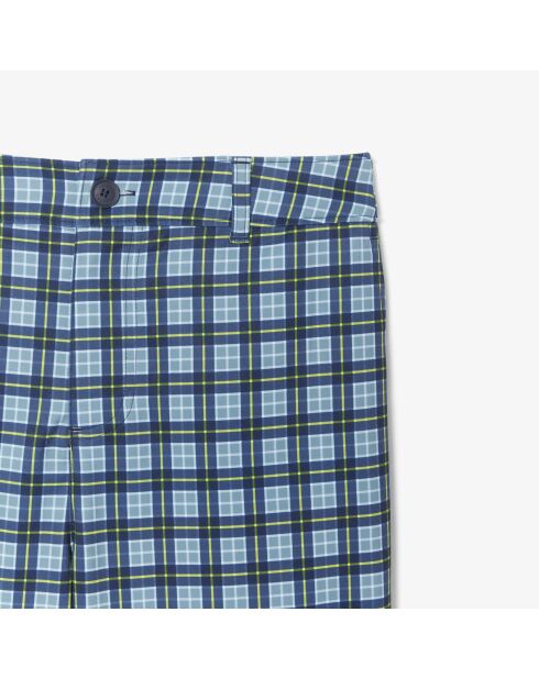 Ultradroge limoen/marineblauwe golfbroek