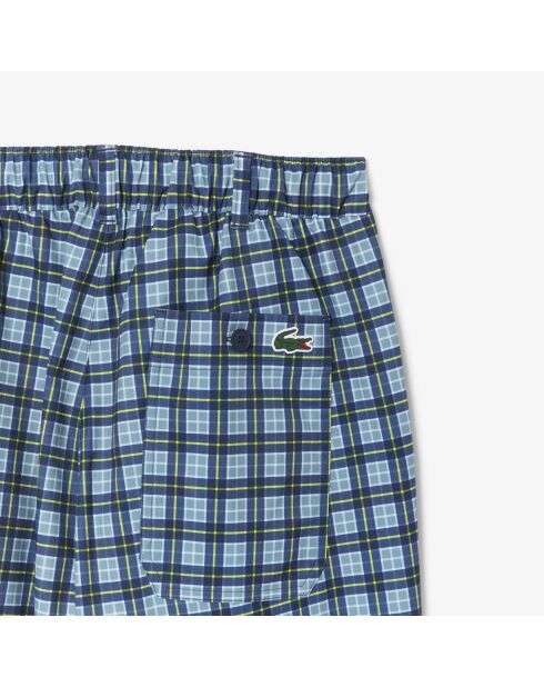 Ultradroge limoen/marineblauwe golfbroek