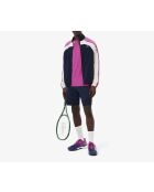 Malva/Navy-Lapland Ultra Dry Tennis-T-Shirt im Farbblockdesign