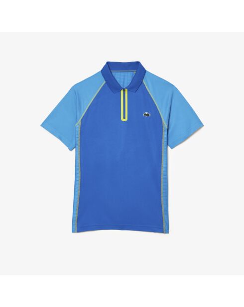 Polo de tenis confeccionado en piqué de poliéster reciclado ultraseco Reino Unido/Fiji-Lime