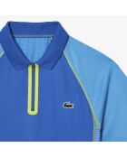 Polo de tenis confeccionado en piqué de poliéster reciclado ultraseco Reino Unido/Fiji-Lime