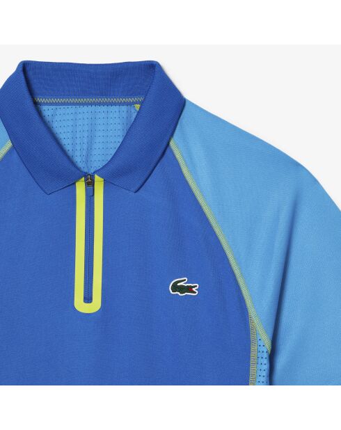 Polo de tenis confeccionado en piqué de poliéster reciclado ultraseco Reino Unido/Fiji-Lime