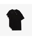 Pack de 3 camisetas interiores de algodón negras