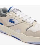 Sneakers Lineshot en cuir blanc/bleu clair