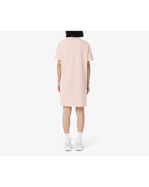 Vestido tipo camiseta de punto de algodón de gran tamaño Angora