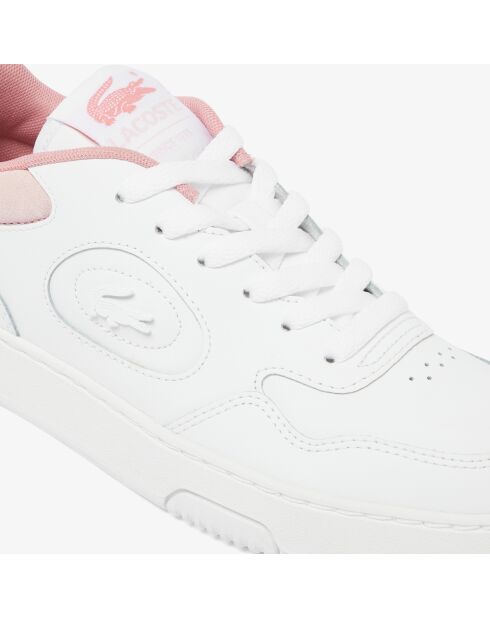 49SFA0063 wit/roze klassieke leren sneakers