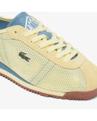 Lichtgeel/blauwe Club-Low sneakers