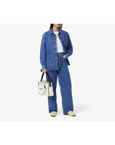 Lichtgeel/blauwe Club-Low sneakers