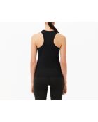 Débardeur Sport maille côtelée Ultra Dry noir