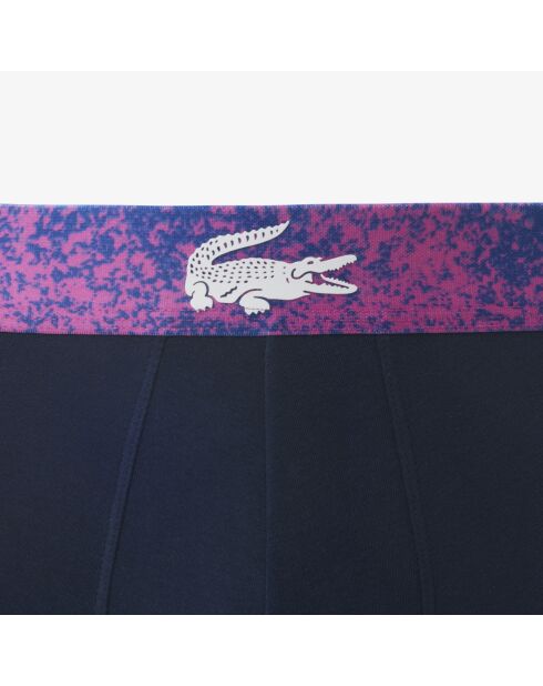 Lot 3 boxers Tennis courts Edition Roland-Garros marine/cosmique-malva-bla