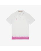 Roland-Garros Edition Roland-Garros Sport Slim Fit Polo Wit/Nijlgroen/Malva