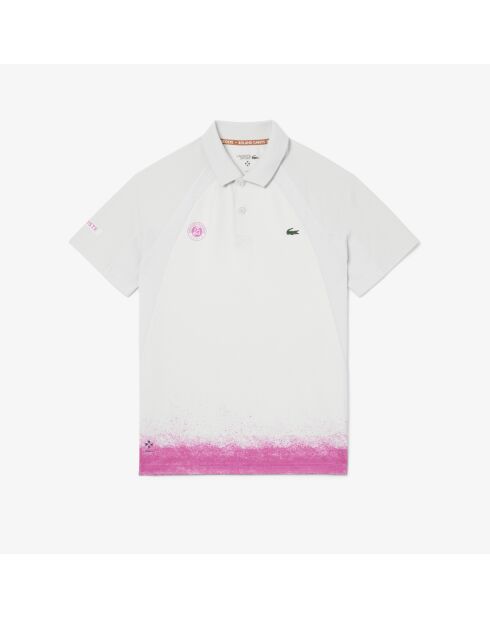 Roland-Garros Edition Roland-Garros Sport Slim Fit Polo Wit/Nijlgroen/Malva