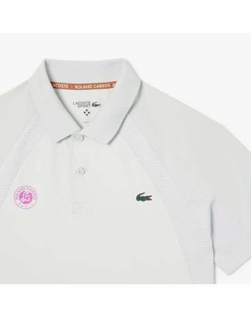 Roland-Garros Edition Roland-Garros Sport Slim Fit Polo Wit/Nijlgroen/Malva
