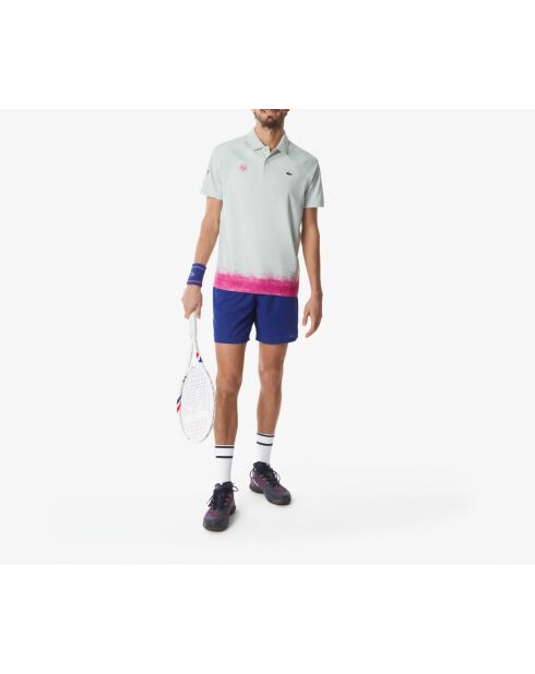 Roland-Garros Edition Roland-Garros Sport Slim Fit Polo Wit/Nijlgroen/Malva