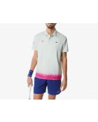 Roland-Garros Edition Roland-Garros Sport Slim Fit Polo Wit/Nijlgroen/Malva