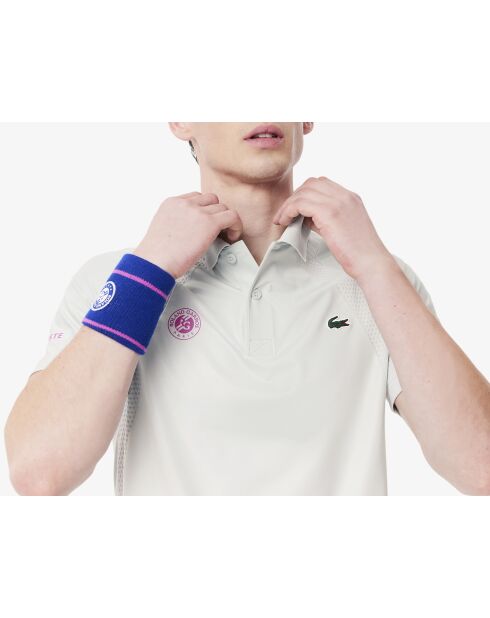 Roland-Garros Edition Roland-Garros Sport Slim Fit Polo Wit/Nijlgroen/Malva