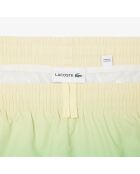 Calathea/gelbe kurze Badeshorts mit Farbverlauf