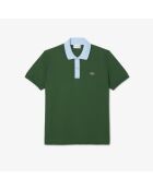 Polo L.12.12 classic fit col contrastant vert/panorama