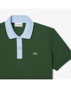 Polo L.12.12 classic fit col contrastant vert/panorama