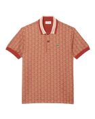 Polo jacquard de corte clásico con monograma de Iberis/Latte