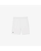 Witte ultradroge tennisshort met stretch