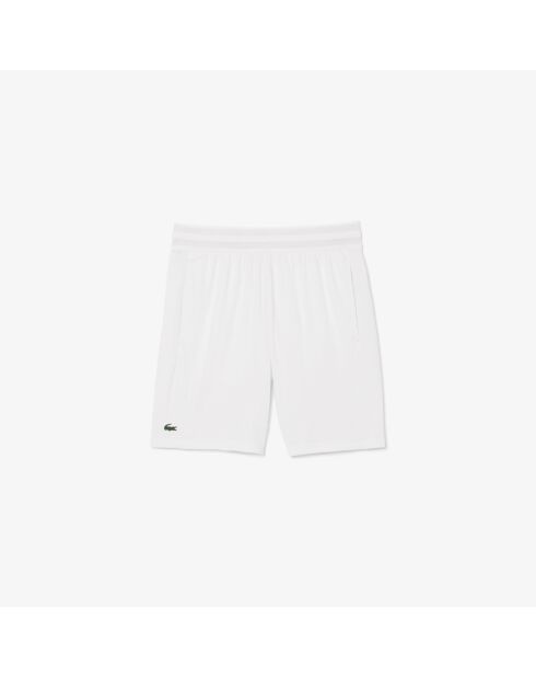 Witte ultradroge tennisshort met stretch