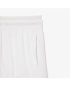 Witte ultradroge tennisshort met stretch