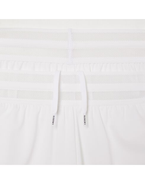Witte ultradroge tennisshort met stretch