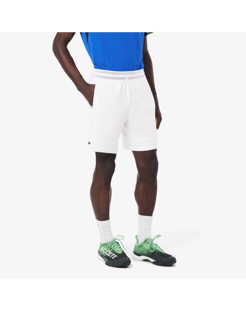 Witte ultradroge tennisshort met stretch