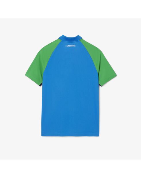 Polo de tenis Gypsian/Calathea-Marine Ultra Dry con bloques de colores