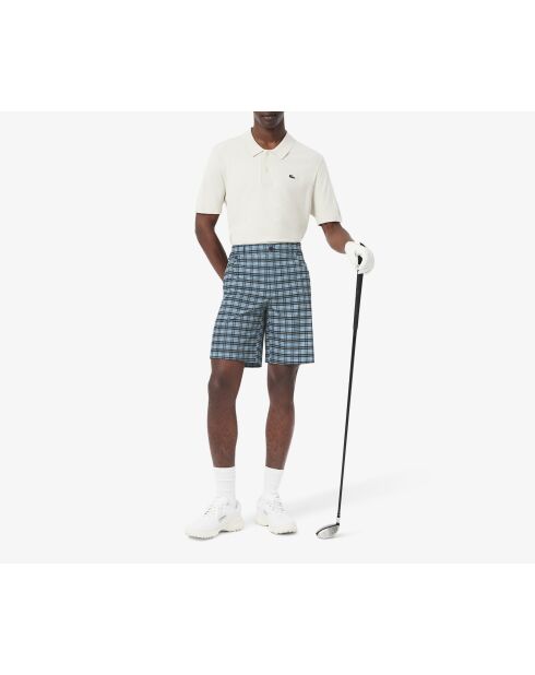 Ultradroge, limoen/marineblauwe golfshorts met meerdere zakken