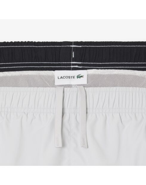 Calluna/zwarte zwemshort met kleurblokken