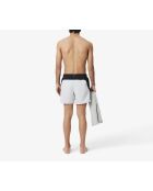 Calluna/zwarte zwemshort met kleurblokken