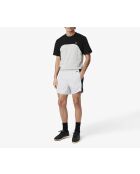 Calluna/zwarte zwemshort met kleurblokken