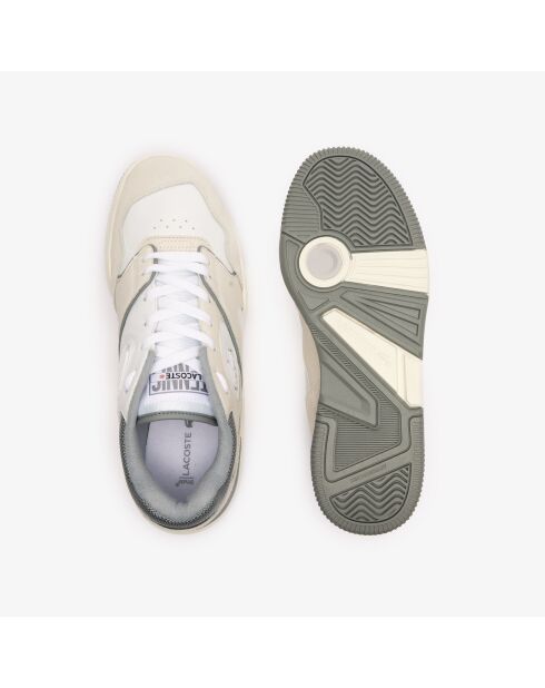 Sneakers Lineshot en cuir blanc/gris