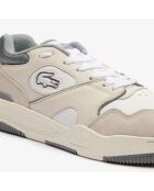 Sneakers Lineshot en cuir blanc/gris
