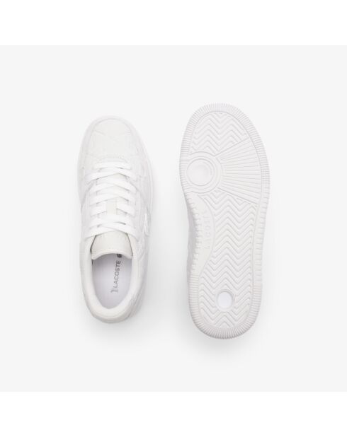 49SFA0058 witte klassieke leren sneakers