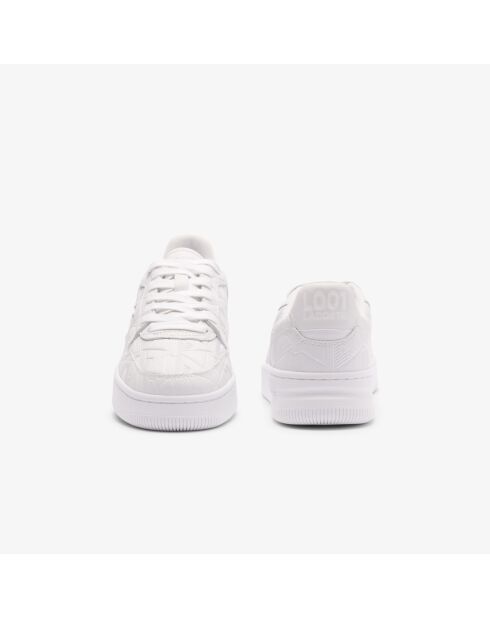 49SFA0058 witte klassieke leren sneakers